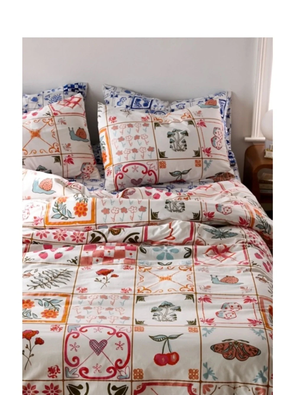 UO Home Floral Patchwork Cotton Duvet Cover